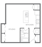 Studio - 1 Bath : 1011-301