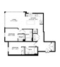 Row B1 - 2 Bedroom x 2 Bath (Private)